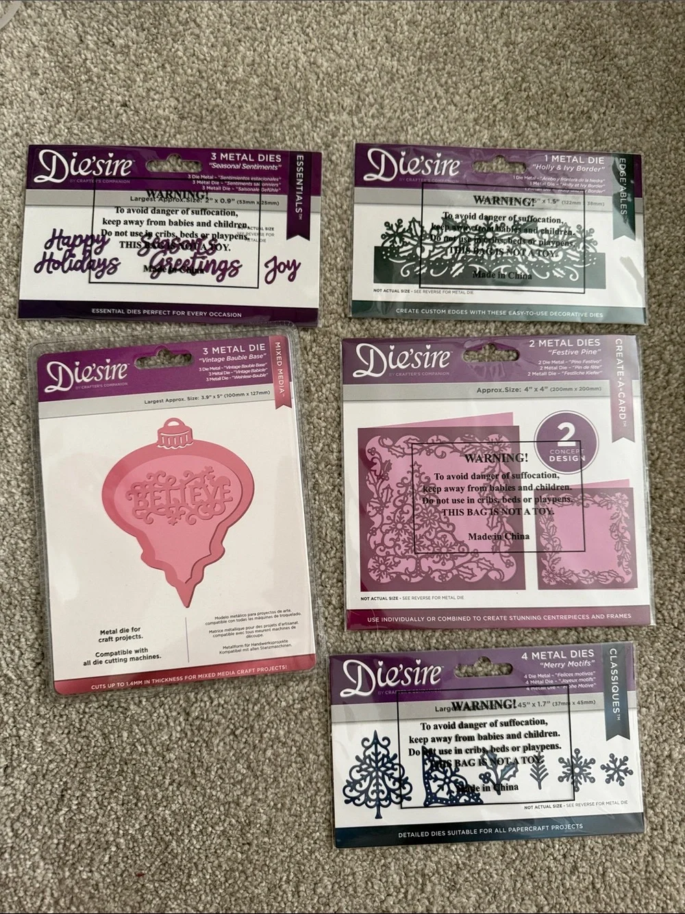 Die’sire by Crafter’s Companion Metal Die Bundle